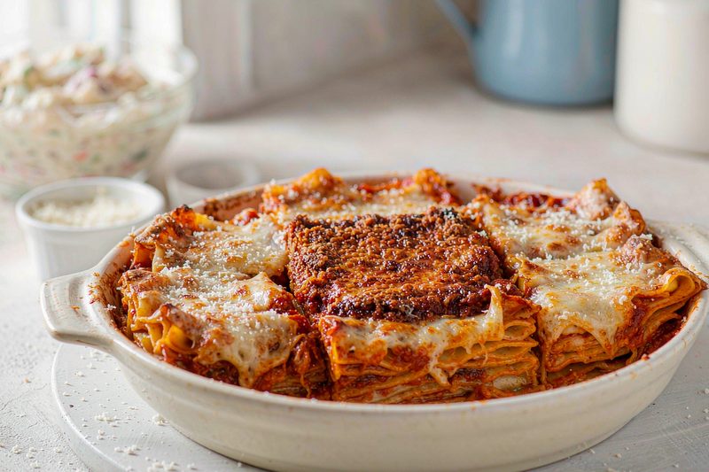 Roasted Vegetable Lasagna With No Boil Noodles: step 2 - Loosen the sauce